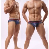 Sexy Men’s Super Soft Jeans Underwear Cowboy Style Bulge Pouch Boxers Briefs MU340 M L XL