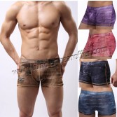 New Sexy Men’s Super Smooth Cowboy Style Underwear Soft Jeans Pattern Pouch Boxers Asia Size M L XL 5 Colors For Choose MU367