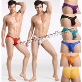 Sexy Men’s Sheer Mini Briefs Bulge Pouch Underwear See Through Mesh Bikini Briefs Size S M L 8 Colors For Choose MU884
