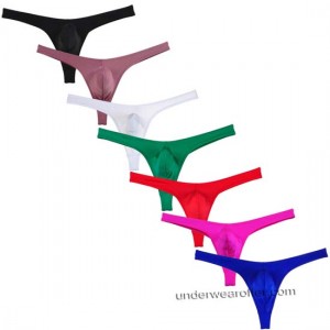 New Men Spandex Bulge Pouch Thong Underwear Elastic Swimwear Tanga Bikini T-back MU276X