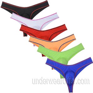 Men's Buns Bikini Briefs Underwear Soft Swim Thong Bulge Pouch Shorts Trunks MU36-N