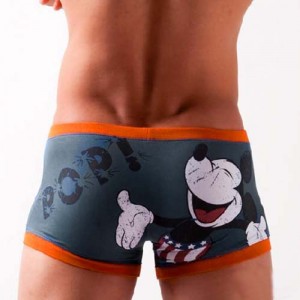Grey Mickey Men's Underwear boxer  shorts 3 size KT56