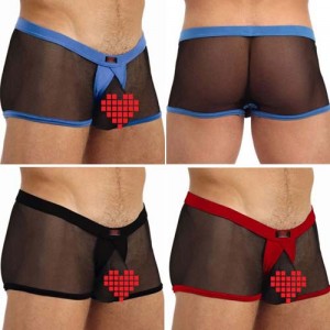 Men See-Through Underwear brief shorts Boxers  MU112