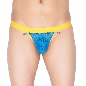 Hot Men See-through Lace Botoms Pants Underwear Skimpy Shorts Open Crotch Briefs MU230X