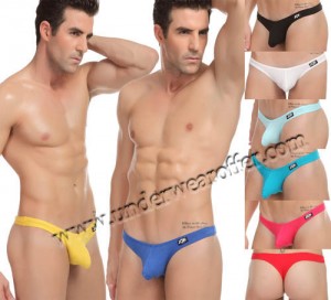 Sexy Men's Low Rise Bikini Thong G-string Underwear Enhance Bulge Pouch T-back MU1115