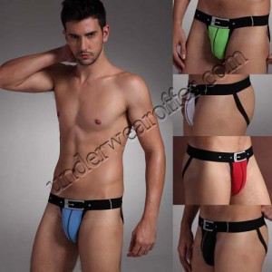5 Sizes Sexy Men’S Cotton Fashion Mini Bikini Thong Jock Strap T-Back Underwear G-String MU1901