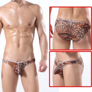 U-Briefs Sexy Leopard Men's Small Mesh Underwear Briefs MU314 M L XL   