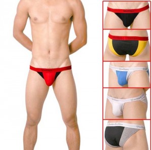 Health hole Tanga freedom Sexy Men's Underwear Thong Briefs MU505